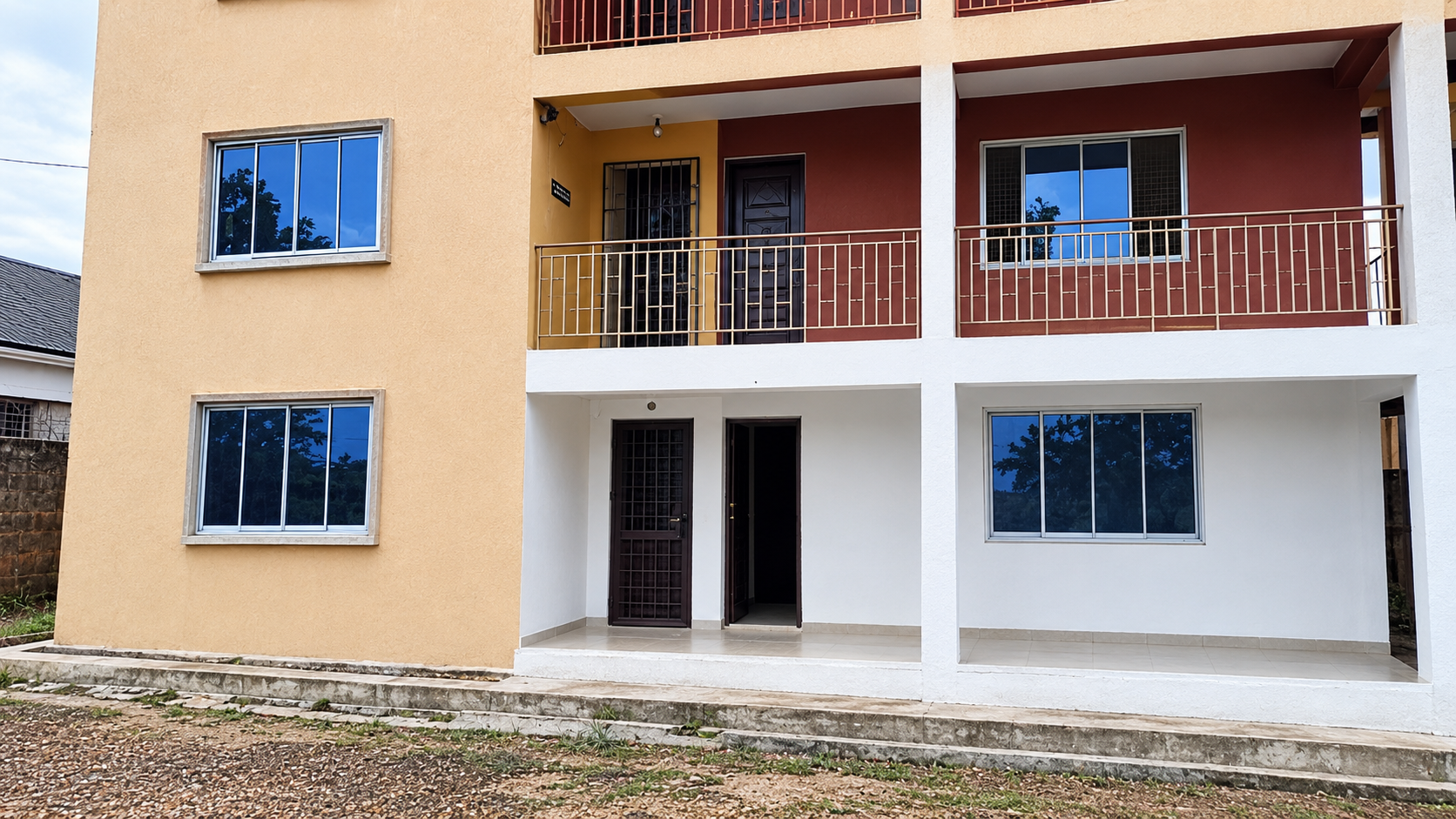 Front view of Intensive Excellence College student hostel accommodation